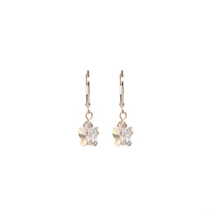 Sparkle Butterfly Earrings - Clear Crystal