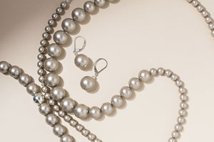 Goddess Pearl Necklace - Platinum