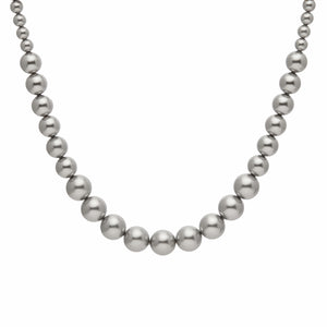 Goddess Pearl Necklace - Stone Grey