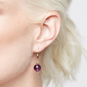 Amethyst earrings by Klas squared