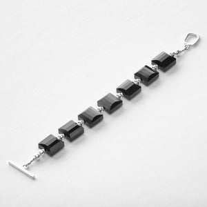 Crystal Stairway Bracelet – Jet Black
