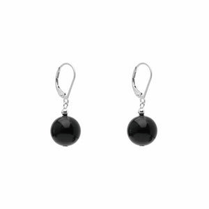 Klassic Pearl Earrings – Black