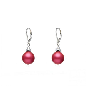 Klassic Pearl Earrings – Raspberry Ice
