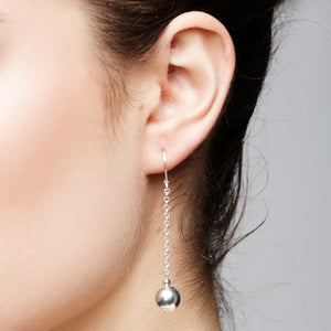 Shine Chain Earrings – Silver