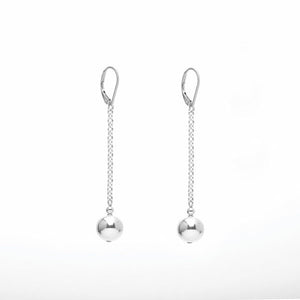 Shine Chain Earrings – Silver