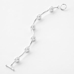 Shine Curves Bracelet – Silver