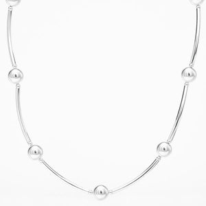 Shine Curves Necklace – Silver