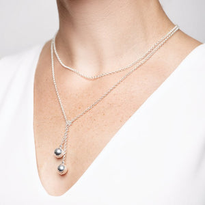 Shine Wrap Necklace – Silver