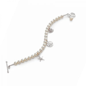 Tropical Charm Bracelet – Cream Pearl